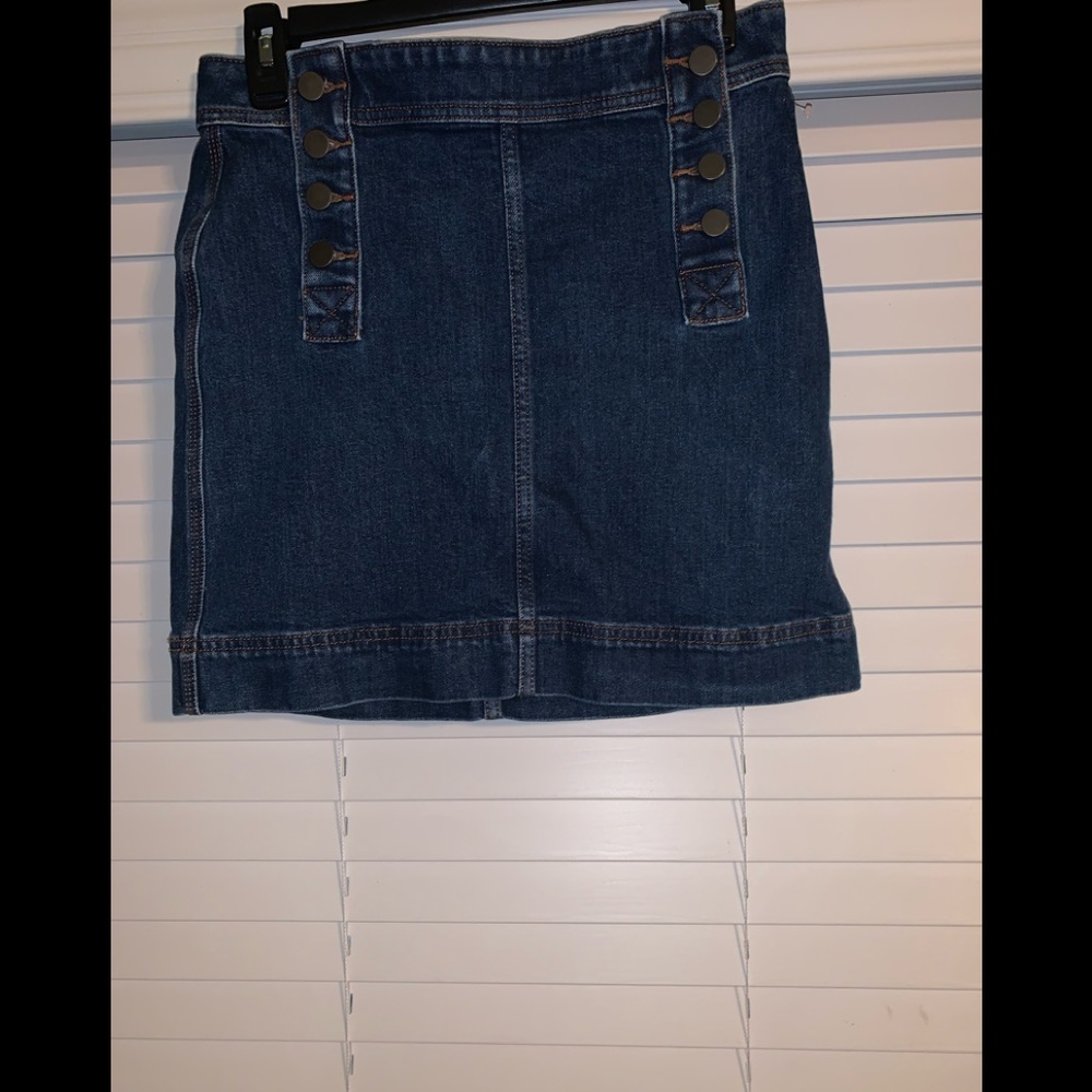 LOFT Outlet, Blue Jeans  Skirt, Size 0